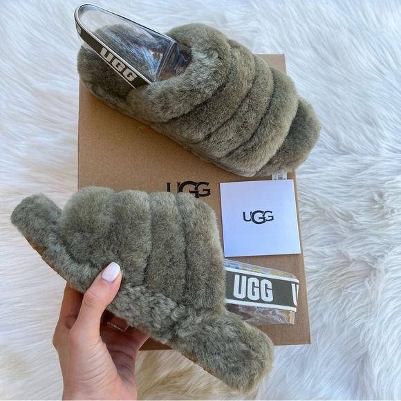 UGG Shoes - NEW | UGG Fluffy Yeah Slides Slippers Sandals sz. 7